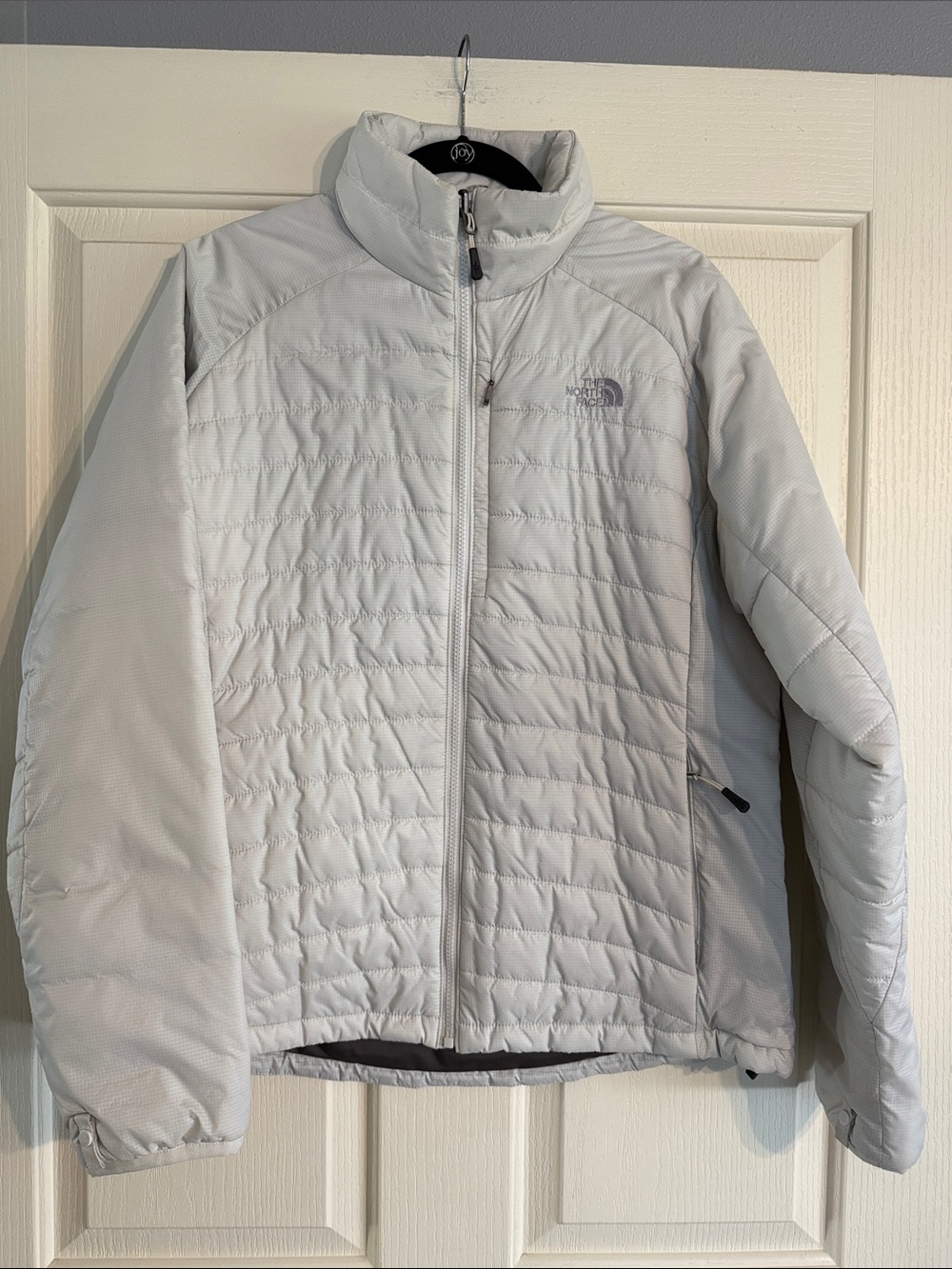The North Face Women's Pale Gray Quilted Puffer Jacket